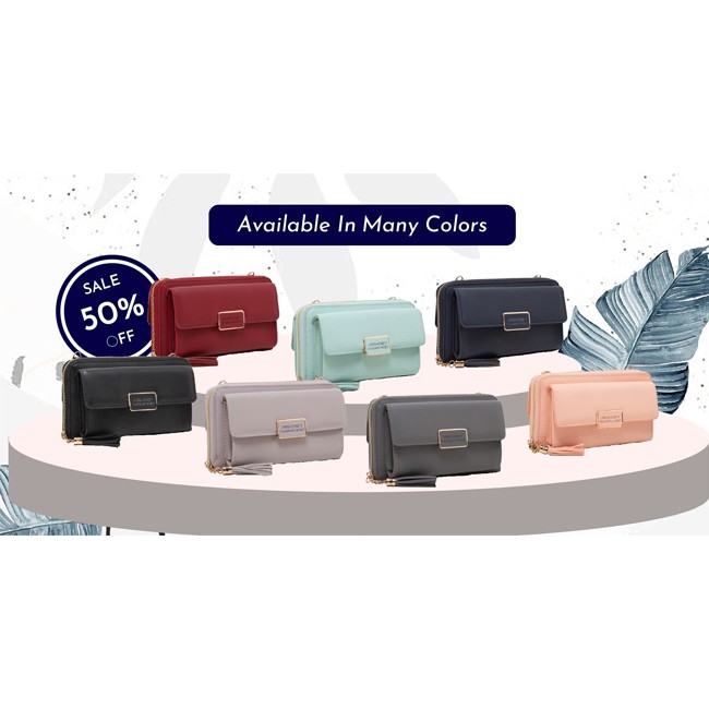 Jims Honey - MARSHA MINI BAG - 2 In 1 Tas Dan Dompet Wanita Import Murah