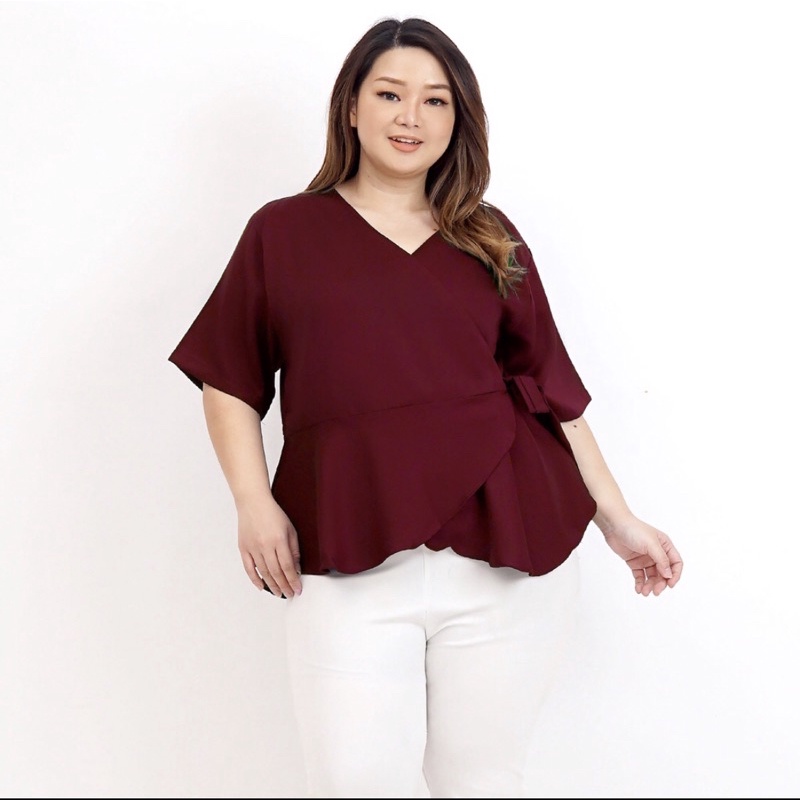 Atasan blouse Wanita Big size / Atasan Wanita polos Jumbo