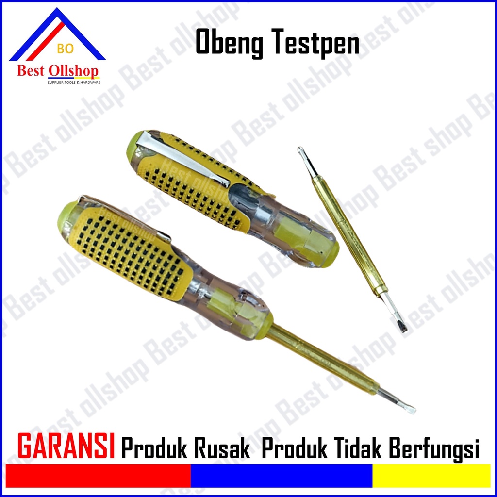 Obeng Tespen Listrik BB Bolak Balik Plus Minus / Obeng Testpen Bolak Balik Taspen Min Plus