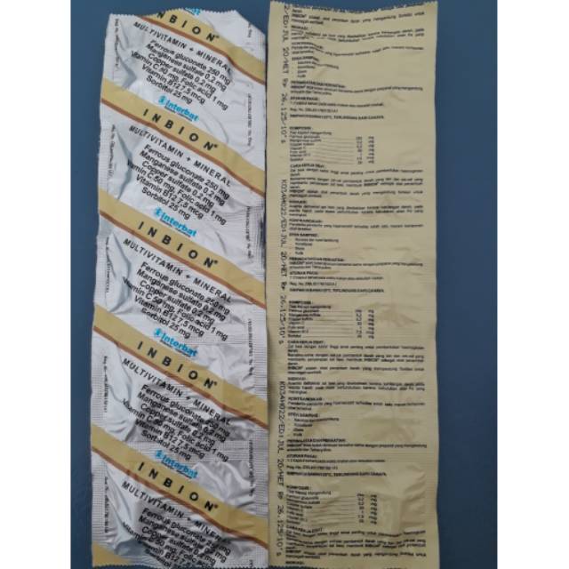 NEW-INBION MULTIVITAMIN DAN MINERAL VITAMIN IBU HAMIL TUA HAMIL 8 BULAN PREGNANT PENAMBAH DARAH