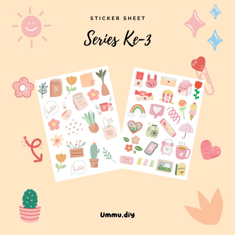 

Sticky Notes / Stiker sheet / stiker pack Stiker Aesthetic