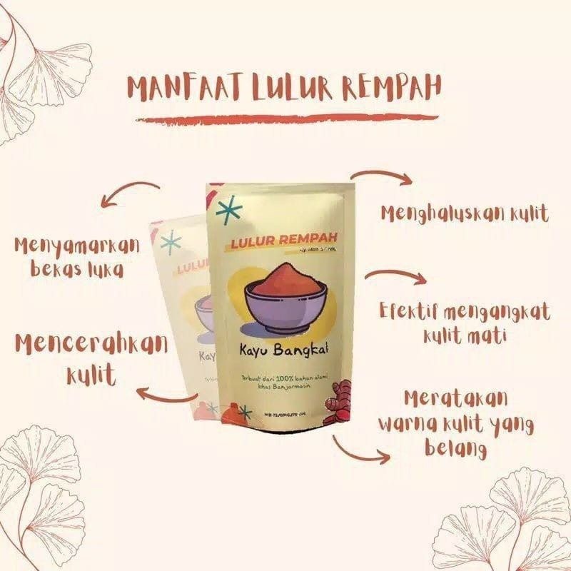 GEN - Lulur Rempah Kayu Bangkal / Lulur Scrub Kayu Bangkal / Lulur Rempah Pemutih Original