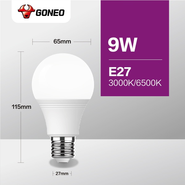 Gongniu Lampu LED MQ-A Series 9 Watt - Garansi 1 Tahun