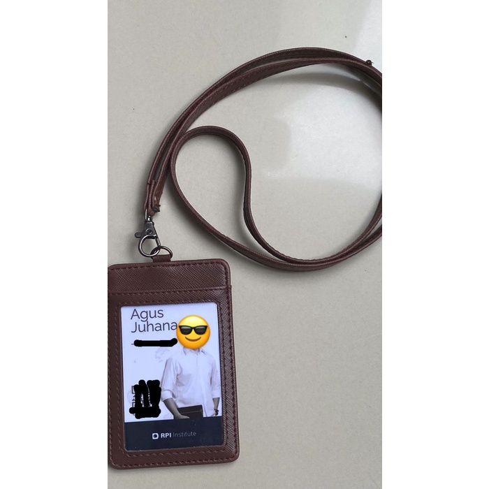 

READY name tag id card holder kulit murah MURAH