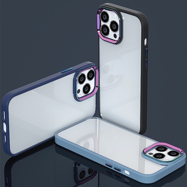 Case Handphone Motif Aurora Bahan Metal Untuk Iphone 13 Pro Max 11 12 Pro Max X Xs Max XR