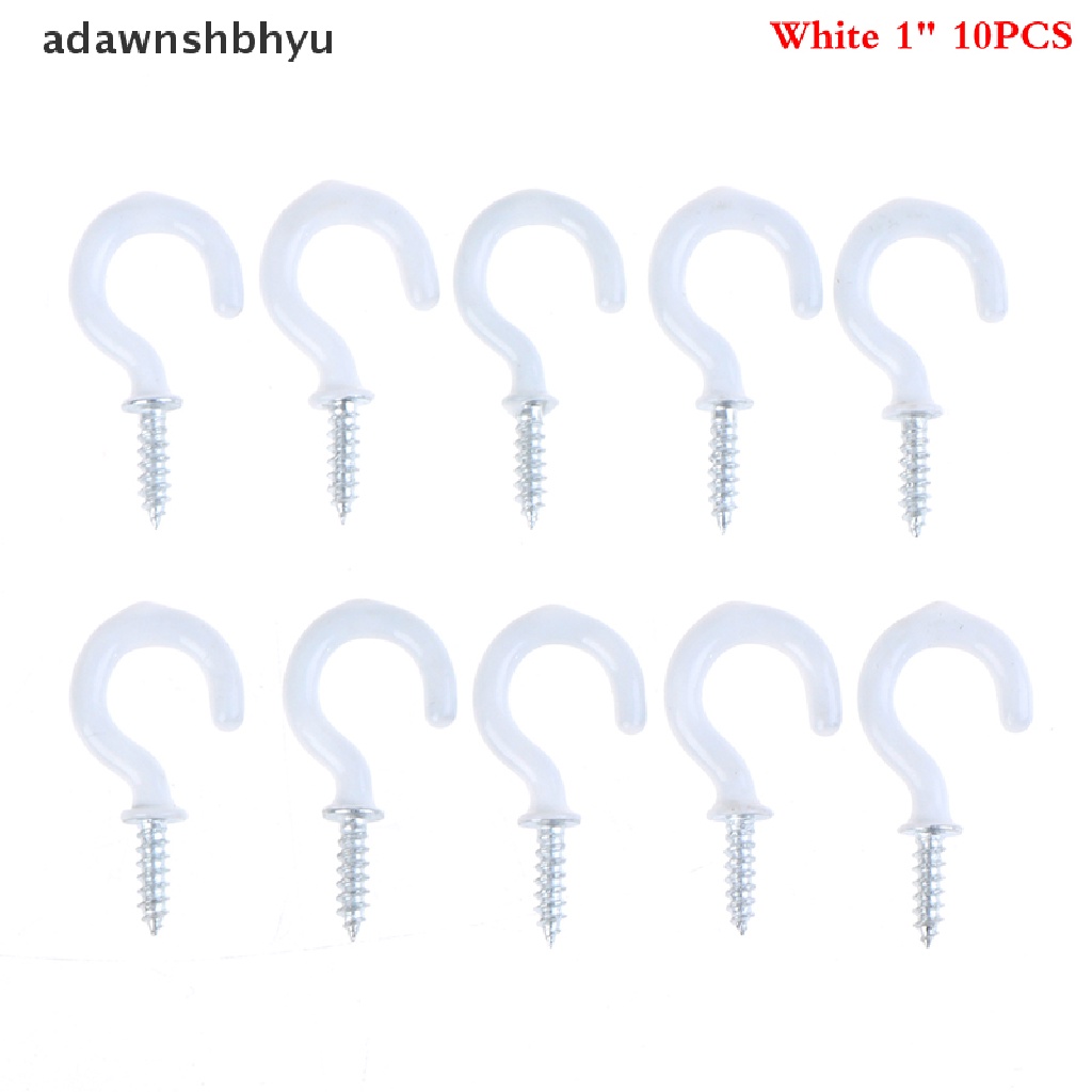 Adawnshbhyu 10Pcs Mug Shouldered Hanger Cup Hooks Heavy Duty Screw-In Ceiling Hooks Cup