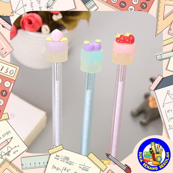 

SELUSIN Pena Gel motif Cake S0180