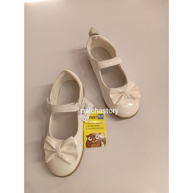 flatshoes elena bow dress white smartfit kids by payless
