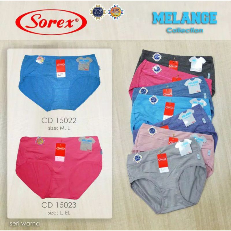 Sorex melange series 15022(M&amp;L) &amp; 15023 (L&amp;EL) celana dalam wanita