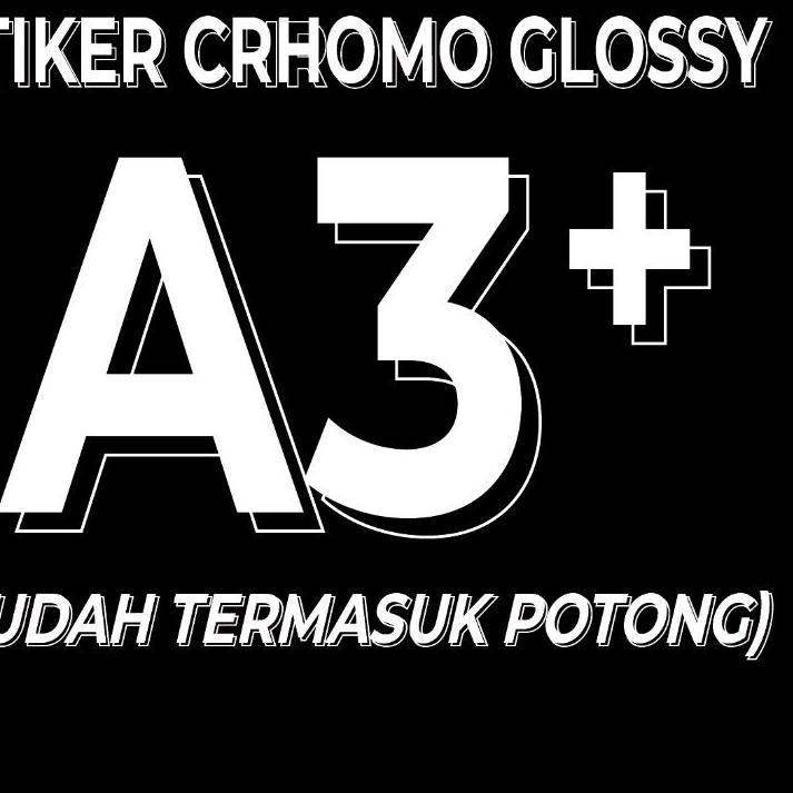 

⅍ Stiker vinyl,chrome perlembar satuan ♙