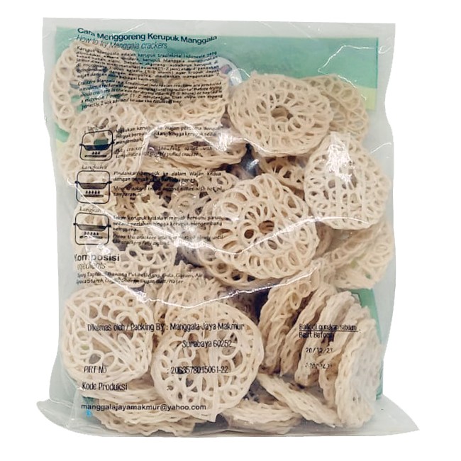 Krupuk / Kerupuk Udang Bawang Mawar Palembang 500gr - Krupuk Manggala