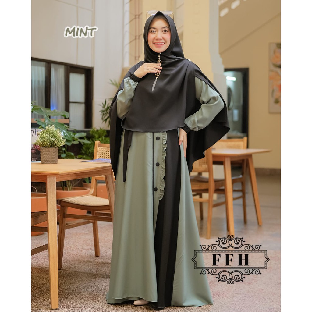 DZAMIRA SYARI FFH / GAMIS SET SYAR'I TERMURAH / GAMIS SET MURAH / GAMIS SET TERMURAH
