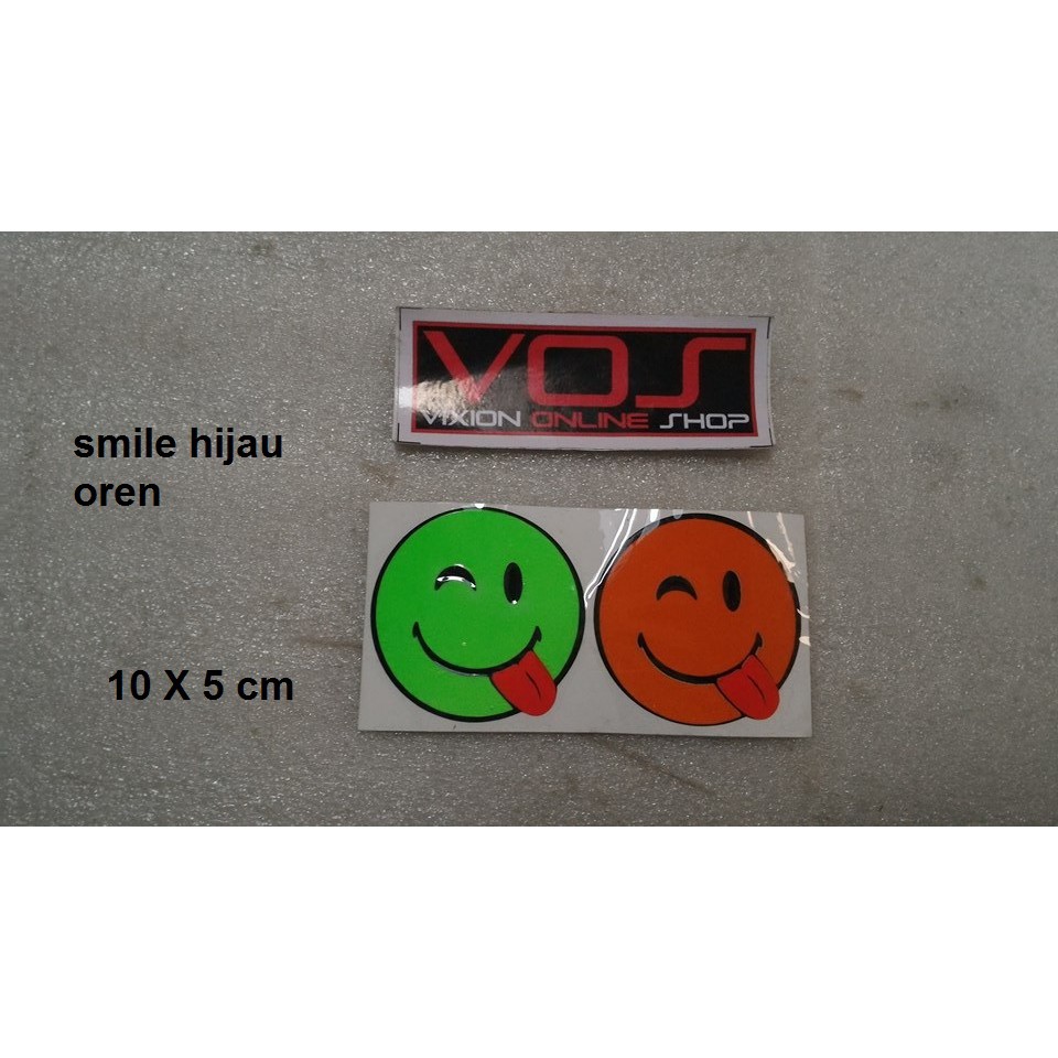 

STIKER UNIK SMILE HIJAU OREN
