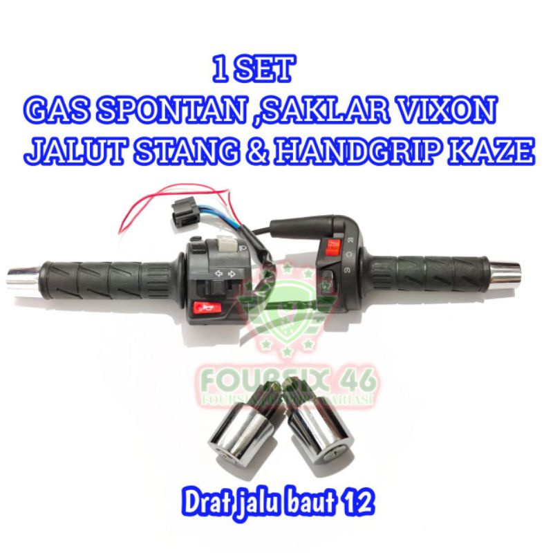 gaspontan KSR set saklar kiri Vixion grip Kaze Jalu stang Mio Jupiter Vixion Supra grand karisma Vega mx fiz rxk Tiger Megapro glpro Satria Fu