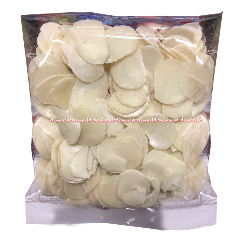 Okey Krupuk Bawang Mutiara 200gr Kerupuk Putih Bulat Mentah Siap Goreng OK Okay Oke Cracker