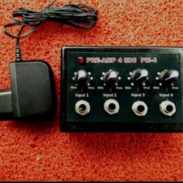 Paralel input mic aktif 4 input mic pm-4