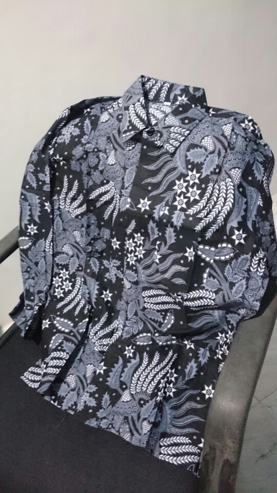 Kemeja Batik Pria Lengan Panjang Size M L Xl Xxl  Bswart Batik Hrb026