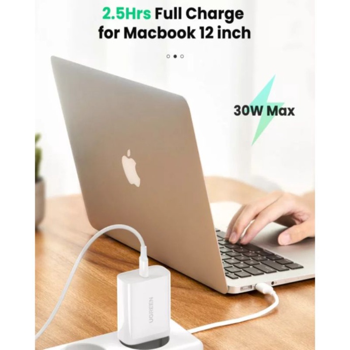 Ugreen GaN Nexode Charger 30W Usb C to Type C for iPhone 15 Samsung MacBook SFC AFC TURBO CHARGE Fast Charging Original