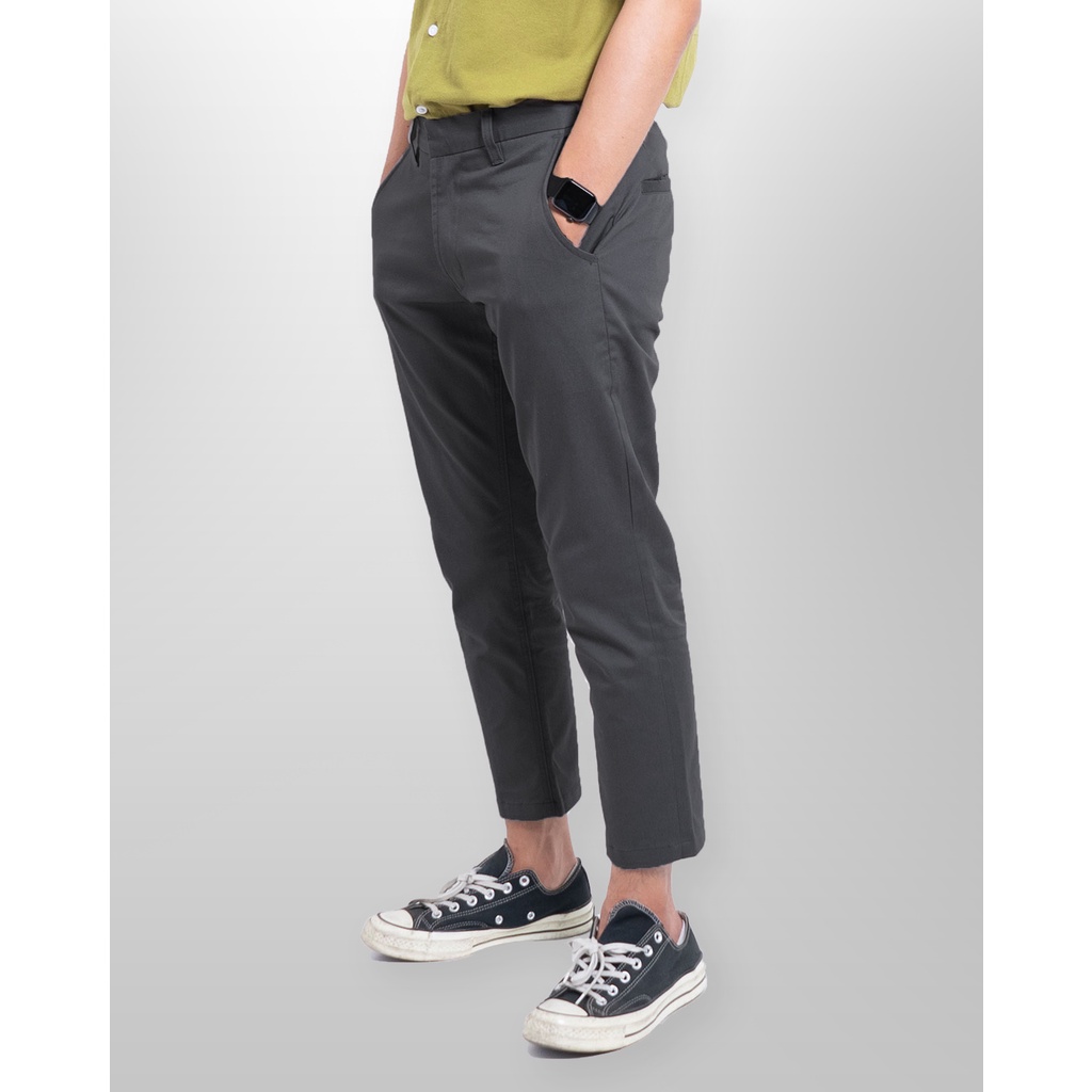 Neo Chino Ankle Pants - Dark Grey