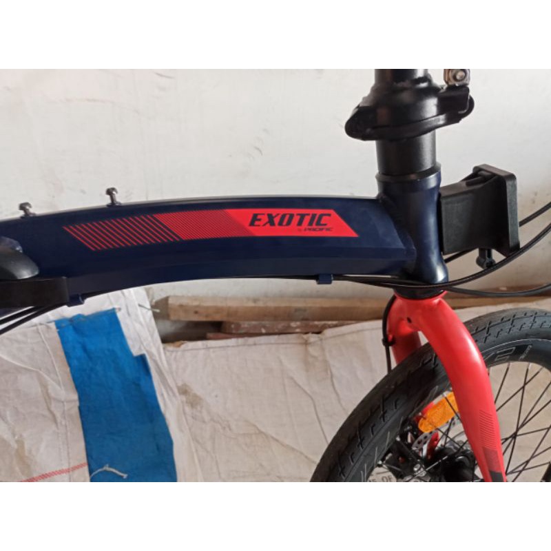 sepeda lipat exotic explore 150 20 inc biru