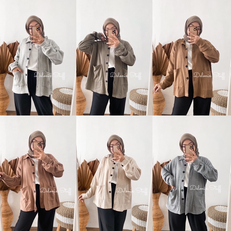DELONIX | Double pocket waffle jacket