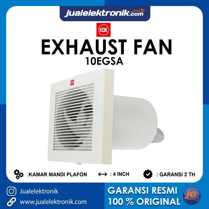 KDK 10EGSA – Exhaust Fan Kamar Mandi 4 inch Plafon