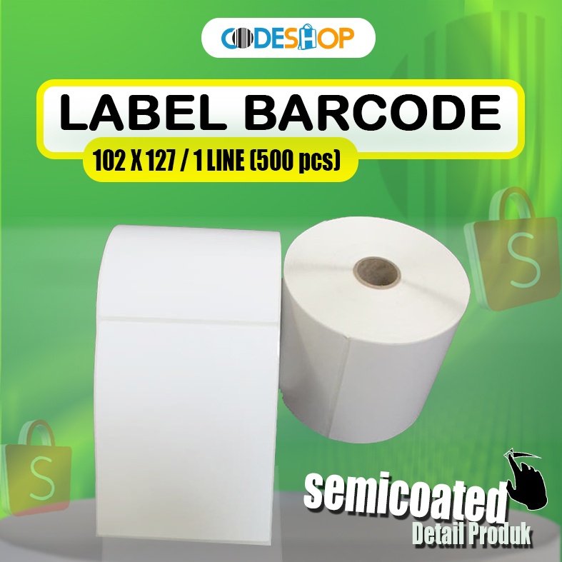 

LABEL STIKER BARCODE RESI PENGIRIMAN JNE 102X127 / SEMICOATED 102 X 127mm