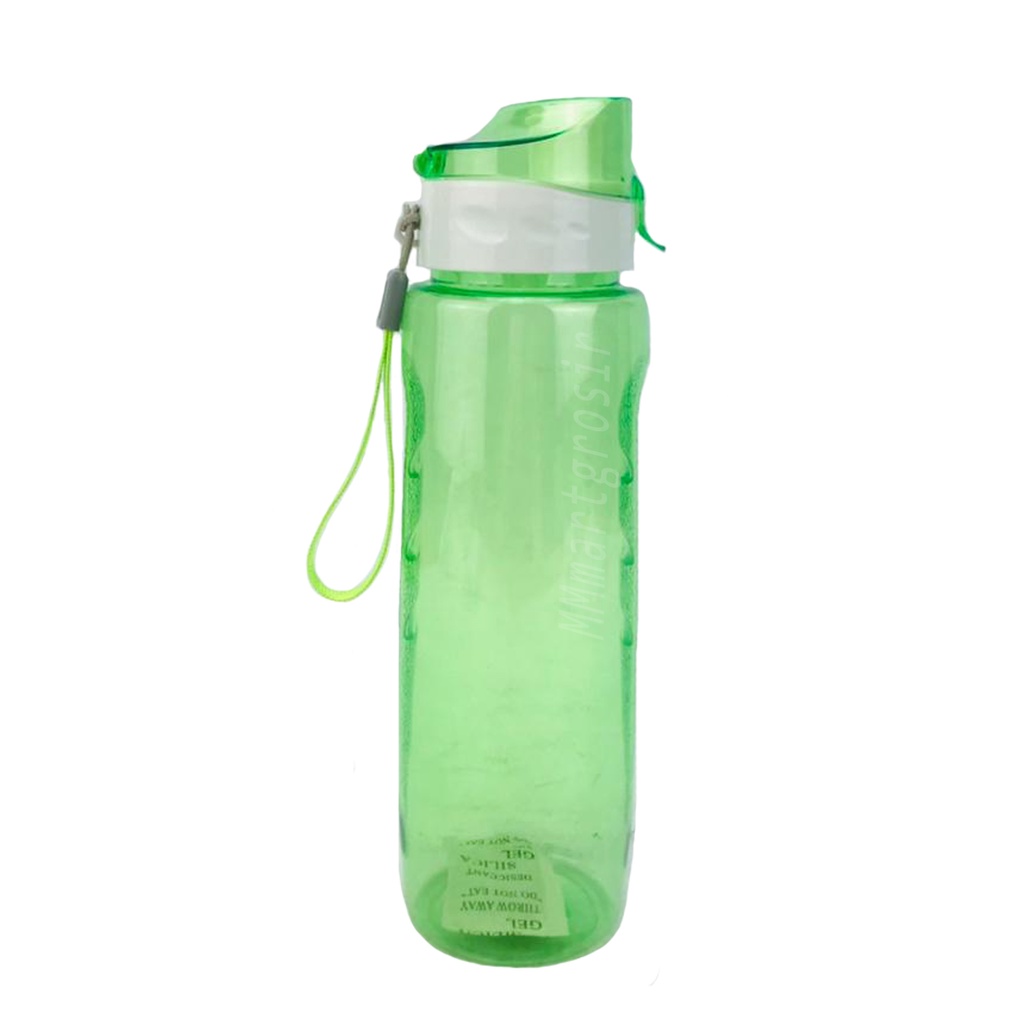 Botol minum / botol plastik / Botol minum + saringan / Warna hijau / 600ml