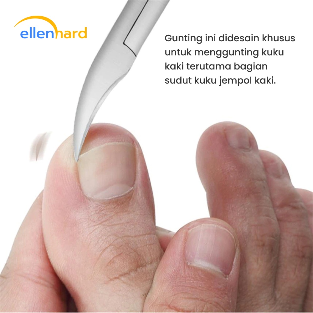 Gunting Kuku Miring Jempol Kaki Anti Cantengan Nyeri Toe Nail Clipper