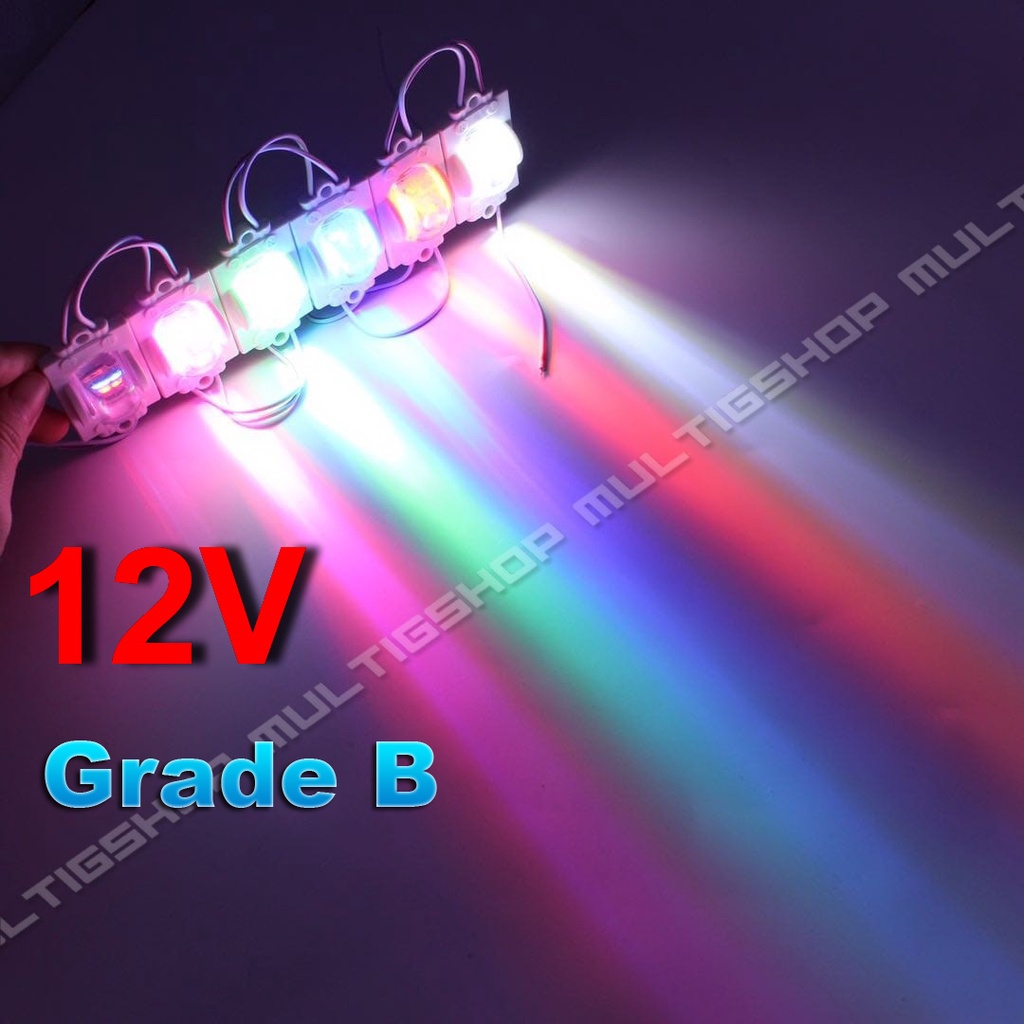 100Pcs Modul LED Alis Roda 2835 Tipe 5830 12V - Pink Icy Blue - Grade B