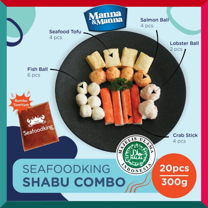 

Shabu Combo Dengan Bumbu Tom Yum Seafoodking Isi 20 Pcs - 300 Gram