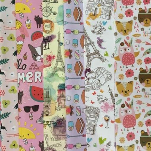 

케 Kertas Kado merek KIKY Motif Fancy Lucu 50 lembar Terbaru