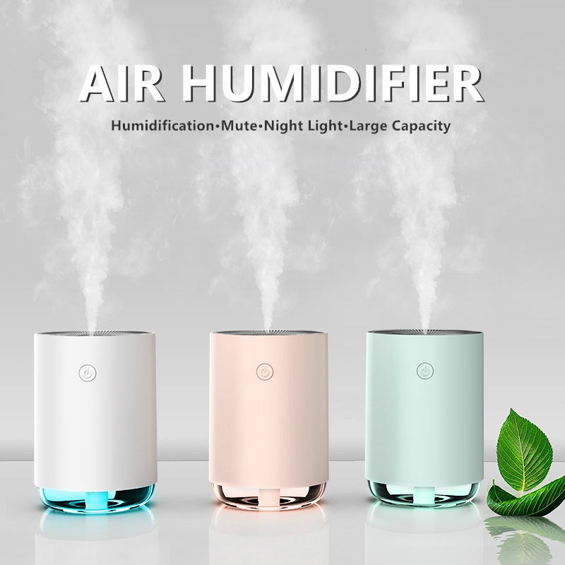 Air Humidifier / Aroma Essential Oil Diffuser Mini 255ml Dengan Lampu Malam Led Owt