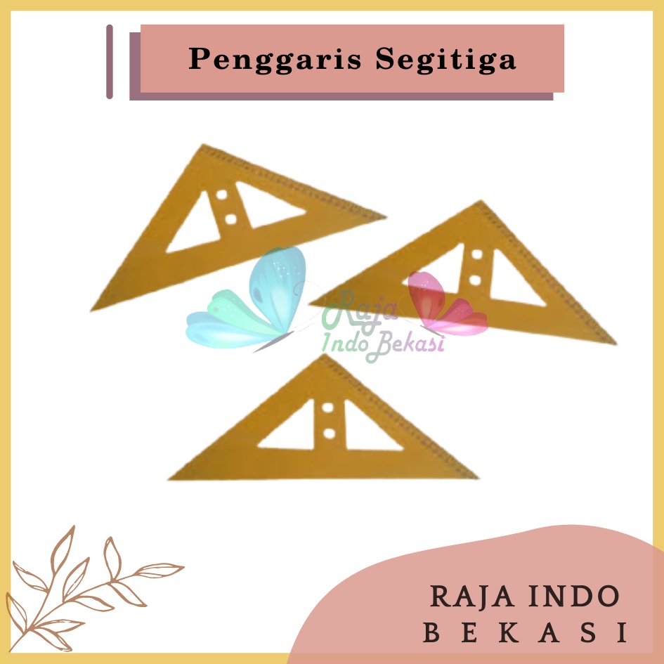 6pcs Penggaris Segitiga Mistar Kayu Kecil 6 Pcs Kualitas Ok Penggaris Kayu Segitigakecil 6pcs