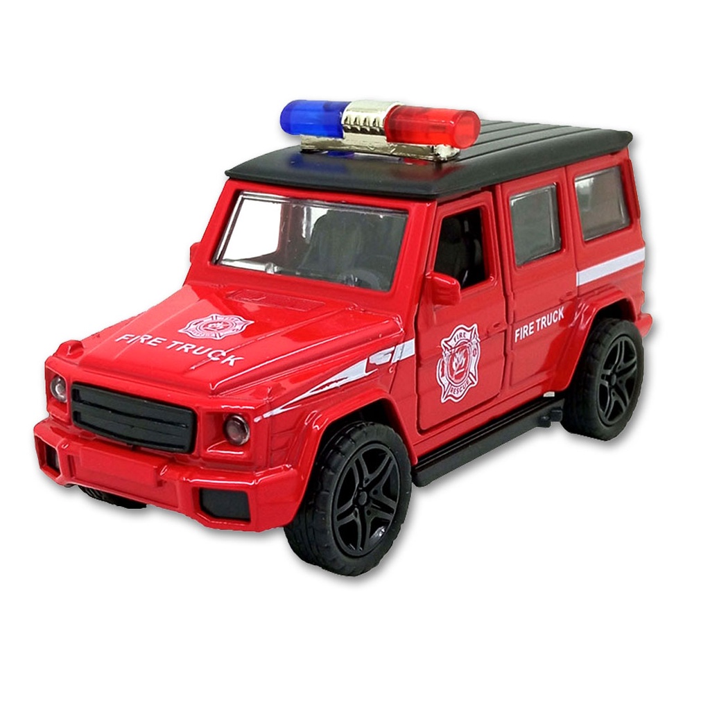 Toy Addict M3rcedes Benz Fire Truck Merah Diecast Mainan Mobil Polisi