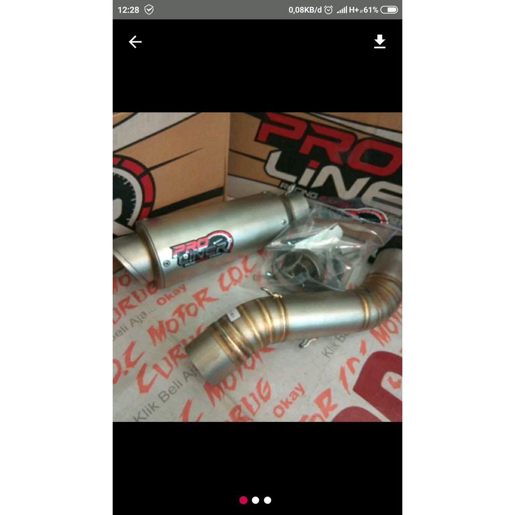 SILENCER SLIP ON PRO LINER LONG KNALPOT ORIGINAL CBR250RR  bac 89