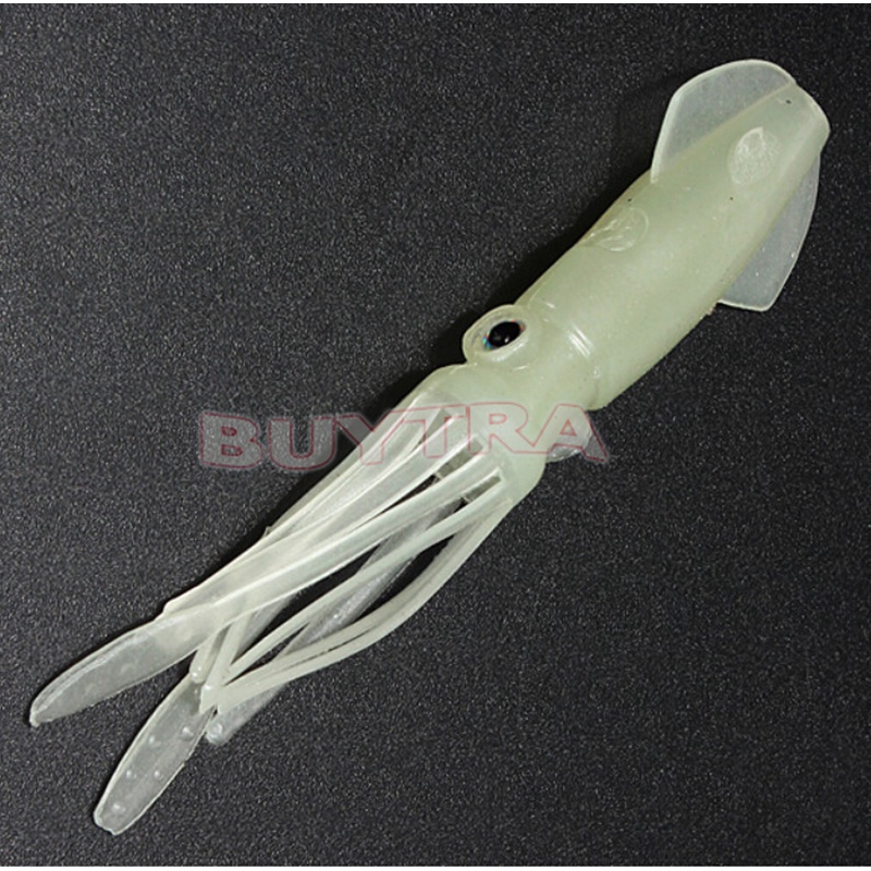 (LUCKID) 1pc Umpan Pancing Bentuk Cumi-Cumi B2 Lembut Luminous Ukuran 4.3 &quot;