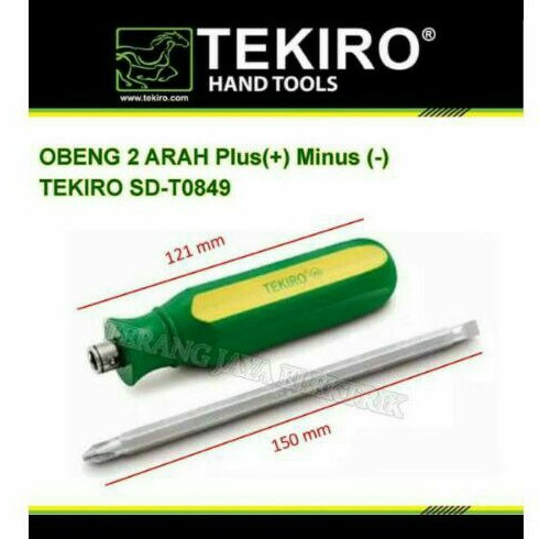 tekiro TW 0849 obeng bolak balik two ways bulak balik 2 arah TW0849