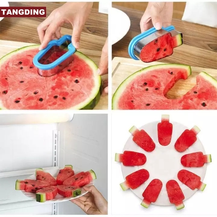 【COD Tangding】1 Pc Alat Pengiris Es Krim Melon Semangka Bahan Stainless Steel Untuk Dapur