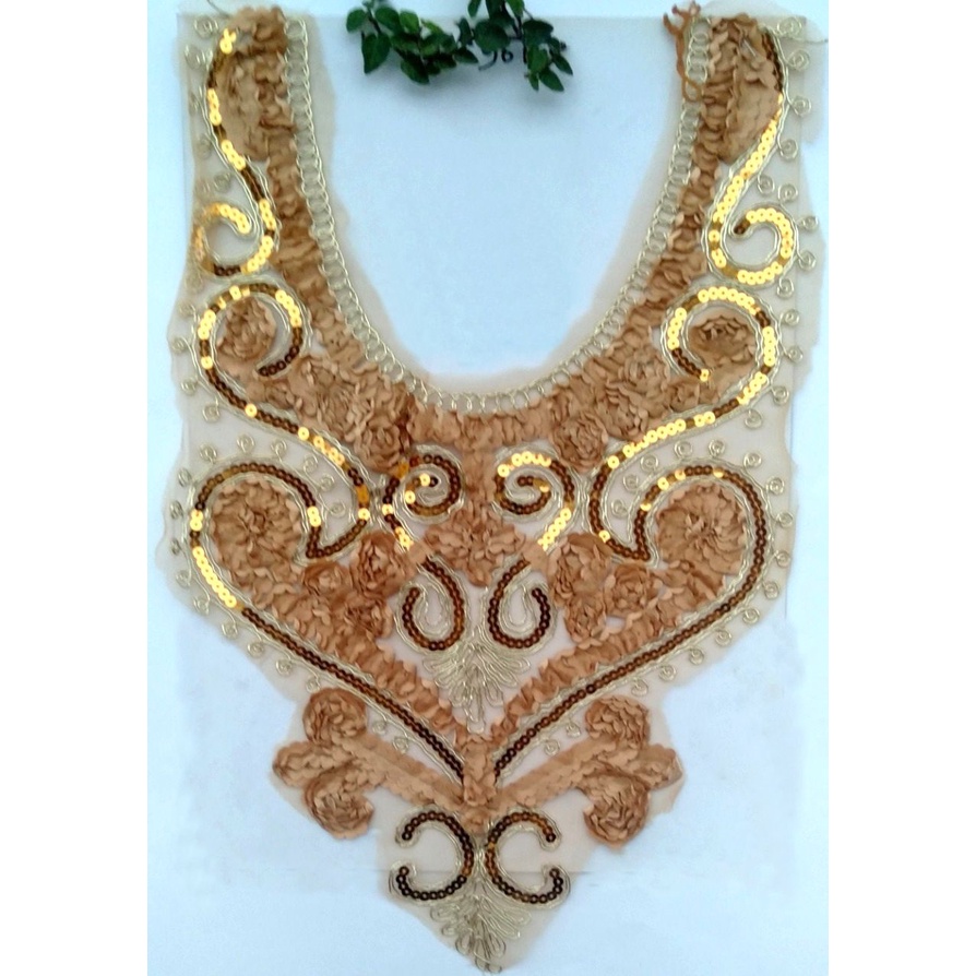 Renda Baju Aplikasi Gold / 409