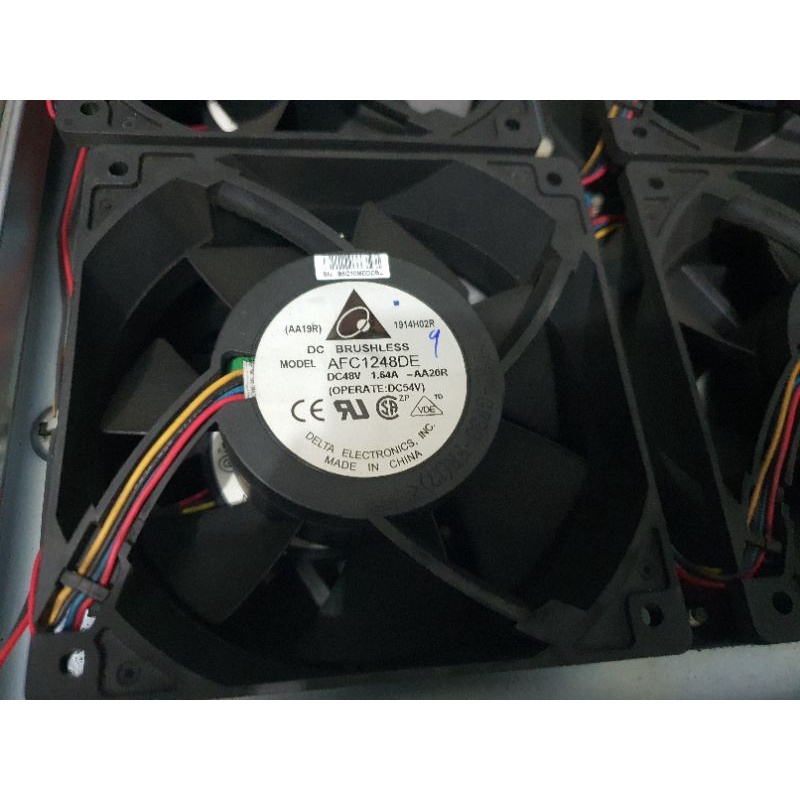 Kipas high speed DELTA AFC1248DE 12cm 48V Double Bearing 4Pin 48volt