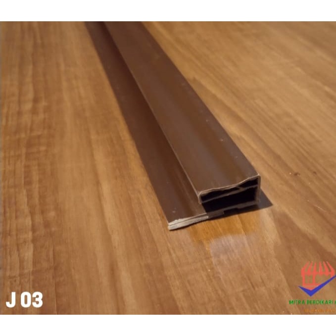 Lis Plafon PVC Minimalis Motif COKLAT  J03 - ready stok