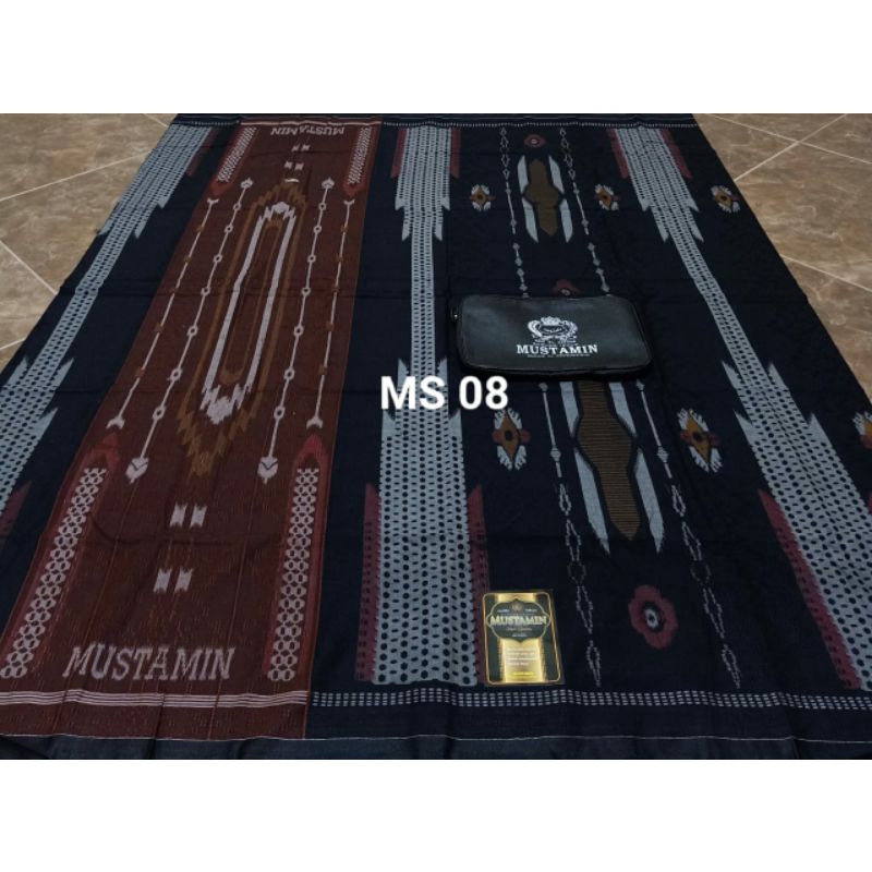 Sarung Mustamin, Dobby 3D, Super gold, Songket sarung songket super premium kemasan tas