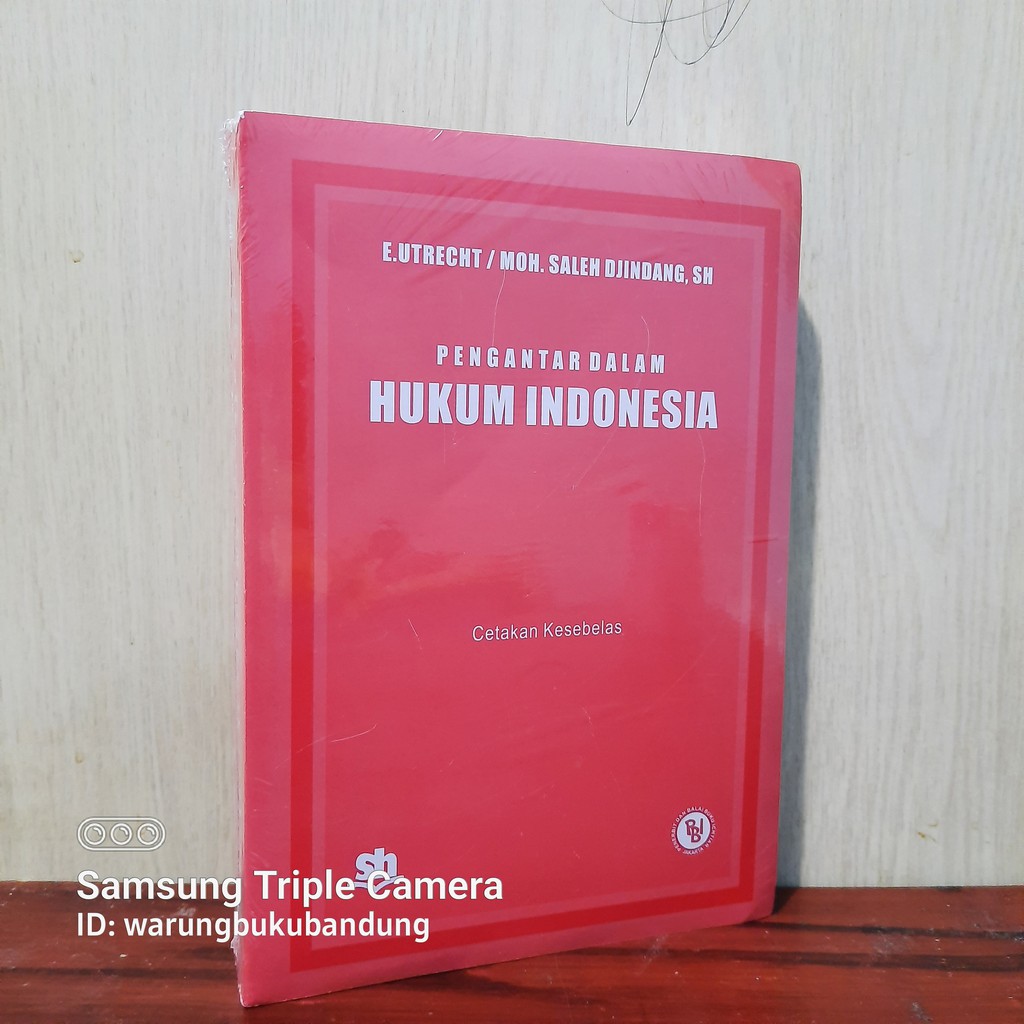 Jual Buku Pengantar Dalam Hukum Indonesia - E.UTRECHT | Shopee Indonesia