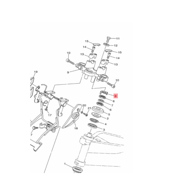 washer plate plat pengunci mur komstir vixion byson scorpio xeon r25 mt25 xmax 250 ori 5BP-F3418-00