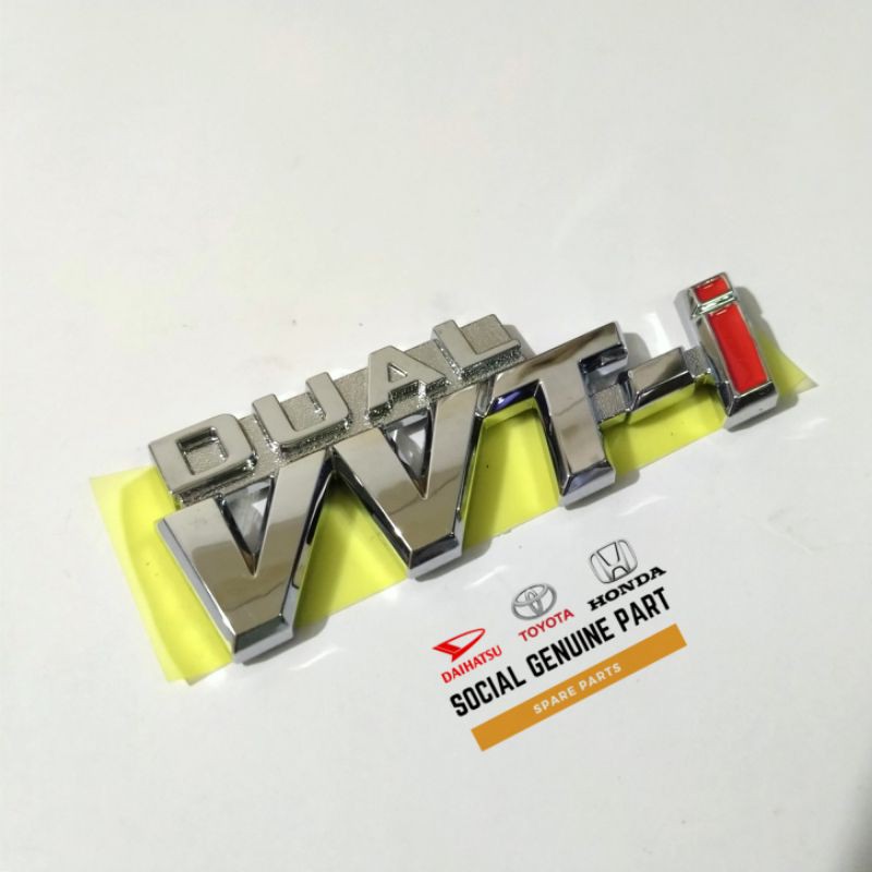 logo emblem bagasi dual vvti kecil Avanza Xenia original