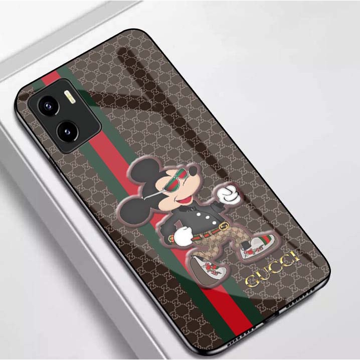 Softcase Glass Kaca For Vivo Y15S - K02 - Casing Handphone Vivo Y15S - Pelindung Hp Vivo Y15S - Case