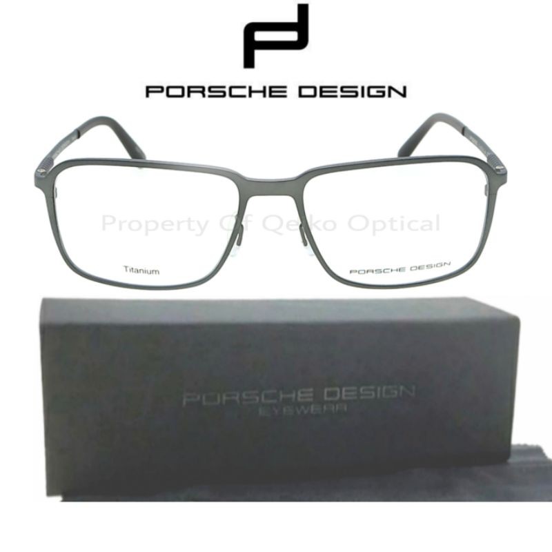 Kacamata Frame Porsche Design P8293D-55 Pure Titanium Gun - Original