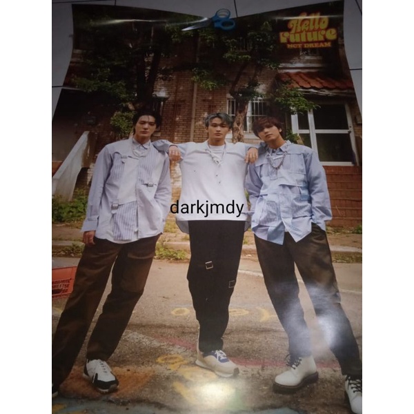 official rolled poster nct dream hello future jeno mark haechan / marknohyuck