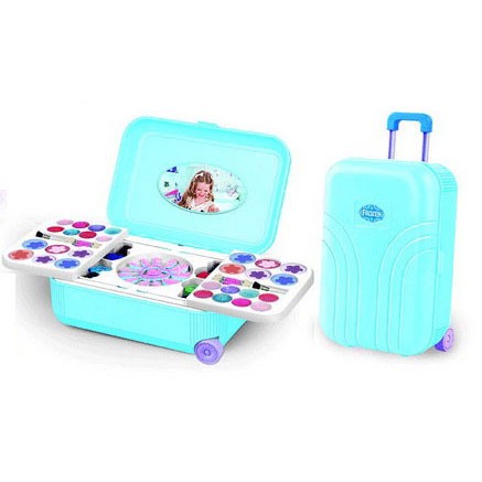 FASHION AND NAIL ART FROZENN KOPER - MAINAN ANAK ALAT MAKE UP trolley Salon